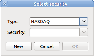 The “Select Security” Window