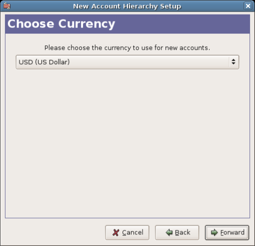The New Account Hierarchy Setup Druid - Currency