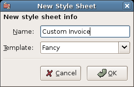 New Style Sheet Window