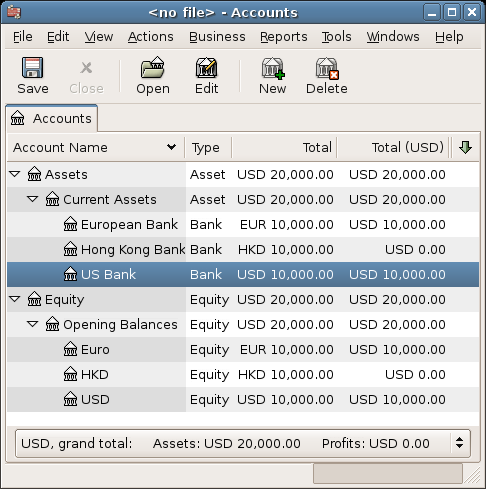 Chart of Accounts