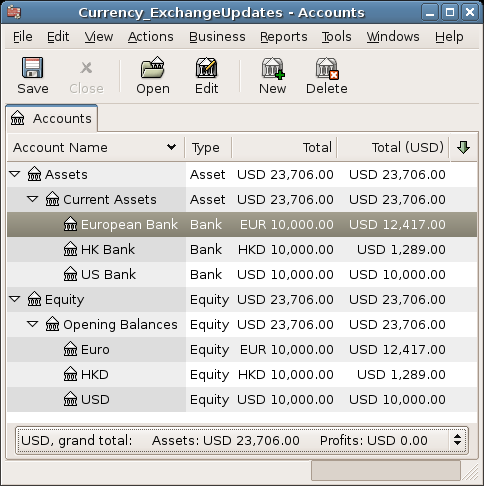 Price Editor window