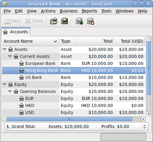 Chart of Accounts